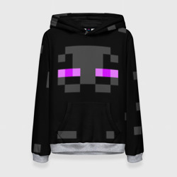 Женская толстовка 3D Minecraft Enderman face