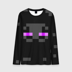 Мужской лонгслив 3D Minecraft Enderman face
