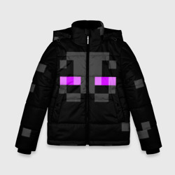 Зимняя куртка для мальчиков 3D Minecraft Enderman face
