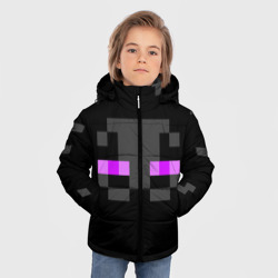 Зимняя куртка для мальчиков 3D Minecraft Enderman face - фото 2