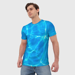 Мужская футболка 3D Вода - фото 2