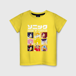 Детская футболка хлопок Японский Sonic