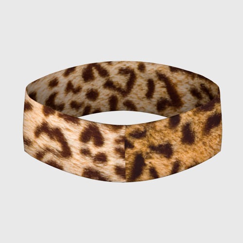 Повязка на голову 3D Леопард, цвет 3D печать - фото 2