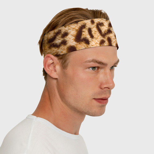 Повязка на голову 3D Леопард, цвет 3D печать - фото 6