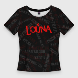 Женская футболка 3D Slim Louna - все песни