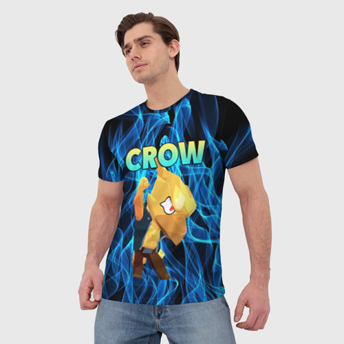 Мужская футболка 3D BRAWL STARS CROW, цвет 3D печать - фото 3