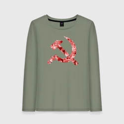 Женский лонгслив хлопок Ахегао СССР