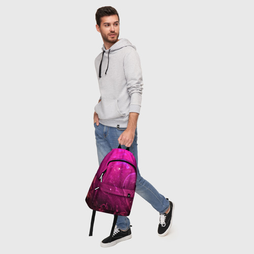 Рюкзак 3D с принтом РОЗОВЫЙ КОСМОС, фото #5