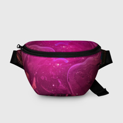 Поясная сумка 3D Розовый космос