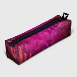 Пенал школьный 3D Розовый космос