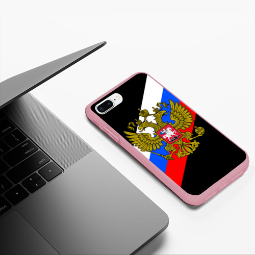 Чехол для iPhone 7Plus/8 Plus матовый Россия, цвет баблгам - фото 5