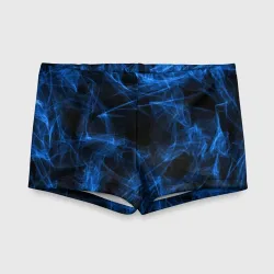 Детские купальные плавки 3D Neon smokes stripes