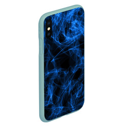 Чехол для iPhone XS Max матовый Neon smokes stripes - фото 2