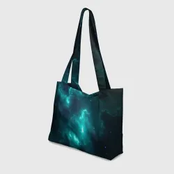 Пляжная сумка 3D Неоновый космос neon space - фото 2