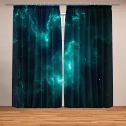 Фотошторы Неоновый космос neon space