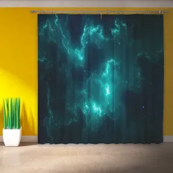 Фотошторы Неоновый космос neon space - фото 2