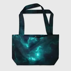 Пляжная сумка 3D Неоновый космос neon space