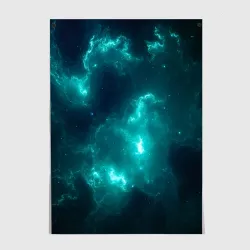 Постер Неоновый космос neon space