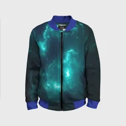 Детский бомбер 3D Неоновый космос neon space