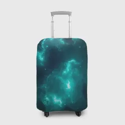 Чехол для чемодана 3D Неоновый космос neon space