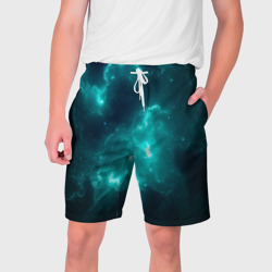 Мужские шорты 3D Неоновый космос neon space