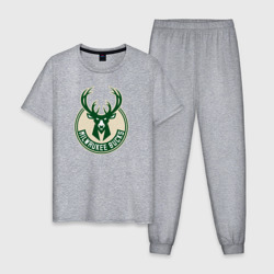 Мужская пижама хлопок Milwaukee Bucks 1