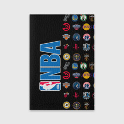 Обложка для паспорта матовая кожа NBA Team Logos 1