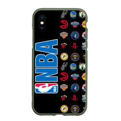 Чехол для iPhone XS Max матовый NBA Team Logos 1