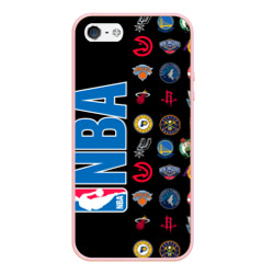 Чехол для iPhone 5/5S матовый NBA Team Logos 1