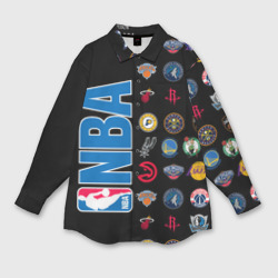 Мужская рубашка oversize 3D NBA Team Logos 1