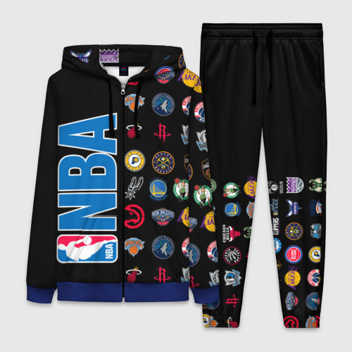 Женский костюм 3D NBA Team Logos 1, цвет синий