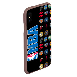 Чехол для iPhone XS Max матовый NBA Team Logos 1 - фото 2