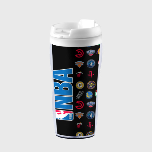 Термокружка-непроливайка NBA Team Logos 1, цвет белый