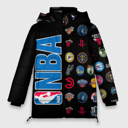 Женская зимняя куртка Oversize NBA Team Logos 1