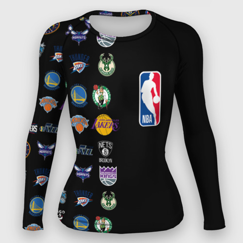 Женский рашгард 3D NBA Team Logos 2