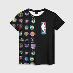 Женская футболка 3D NBA Team Logos 2