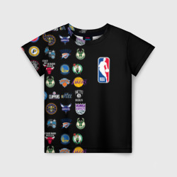 Детская футболка 3D NBA Team Logos 2