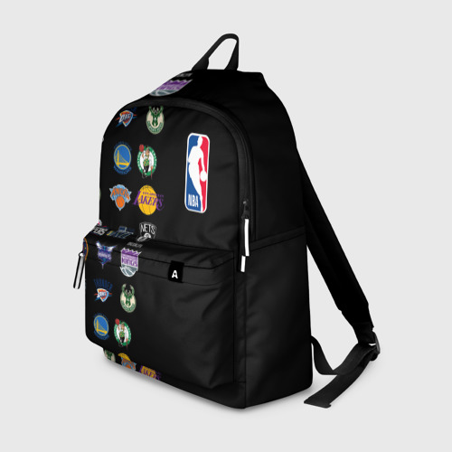 Рюкзак с принтом NBA Team Logos 2, вид спереди №1