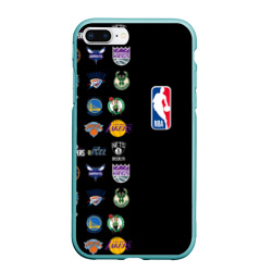 Чехол для iPhone 7Plus/8 Plus матовый NBA Team Logos 2