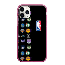 Чехол для iPhone 11 Pro Max матовый NBA Team Logos 2