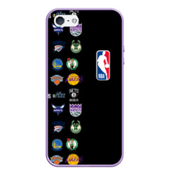 Чехол для iPhone 5/5S матовый NBA Team Logos 2