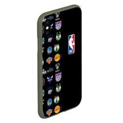 Чехол для iPhone XS Max матовый NBA Team Logos 2 - фото 2