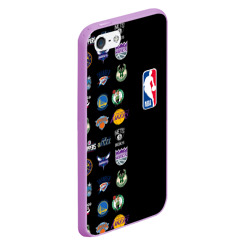 Чехол для iPhone 5/5S матовый NBA Team Logos 2 - фото 2