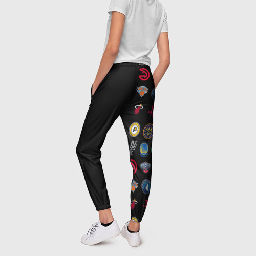 Женские брюки 3D NBA Team Logos 2, цвет 3D печать - фото 4