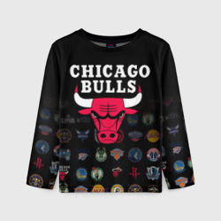 Детский лонгслив 3D Chicago Bulls 1