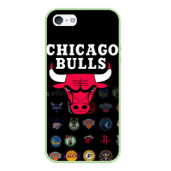 Чехол для iPhone 5/5S матовый Chicago Bulls 1