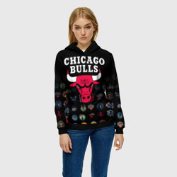 Женская толстовка 3D Chicago Bulls 1 - фото 2