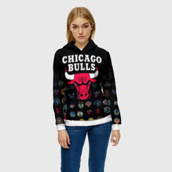 Женская толстовка 3D Chicago Bulls 1 - фото 2