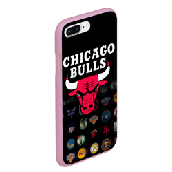 Чехол для iPhone 7Plus/8 Plus матовый Chicago Bulls 1 - фото 2