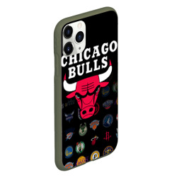 Чехол для iPhone 11 Pro матовый Chicago Bulls 1 - фото 2